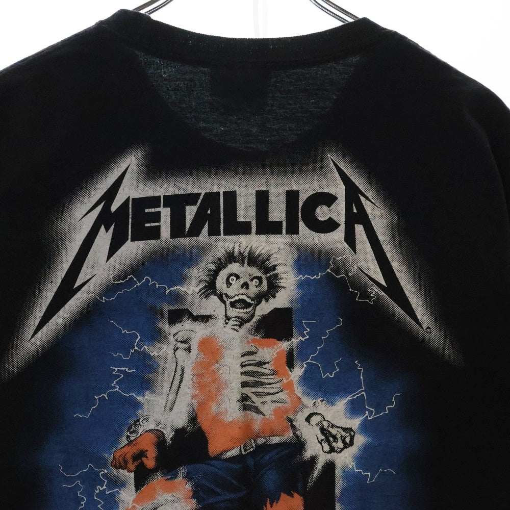 VINTAGE(ヴィンテージ) 00S VINTAGE METALLICA RIDE THE LIGHTNING 2007 ヴィンテージ メタリカ ライド ザ ライトニング 両面プリント クルーネック半袖Tシャツ カットソー ブラック