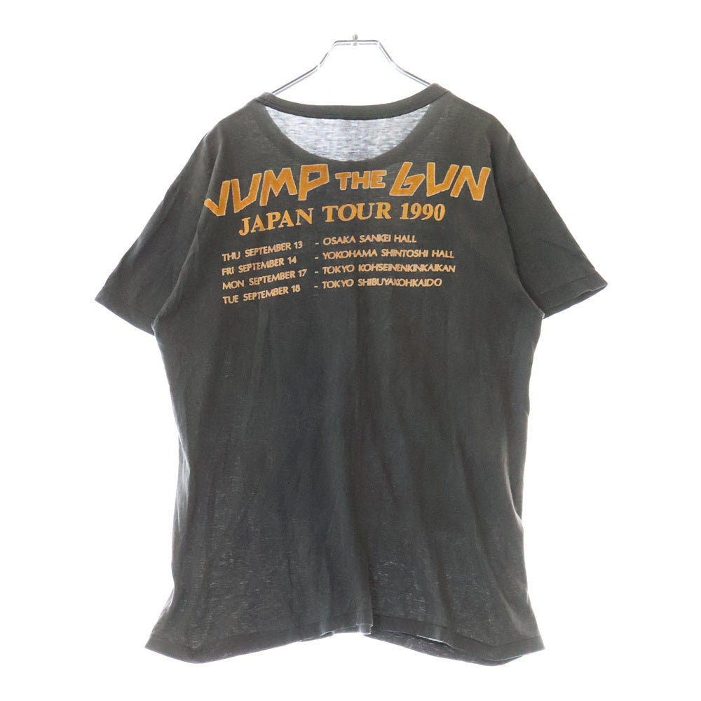 VINTAGE(ヴィンテージ) 90S VINTAGE PRETTY MAIDS JAPAN TOUR プリティメイズ ジャパンツアー 両面プリント クルーネック半袖Tシャツ カットソー チャコールグレー
