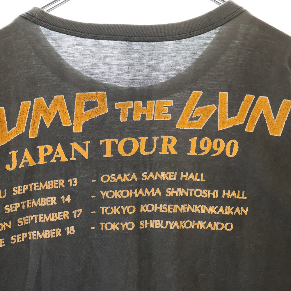VINTAGE(ヴィンテージ) 90S VINTAGE PRETTY MAIDS JAPAN TOUR プリティメイズ ジャパンツアー 両面プリント クルーネック半袖Tシャツ カットソー チャコールグレー
