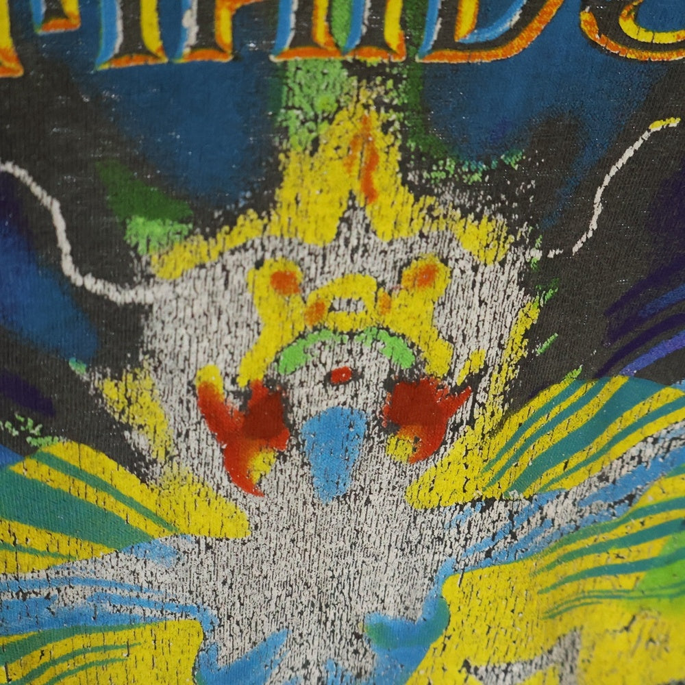 VINTAGE(ヴィンテージ) 90S VINTAGE PRETTY MAIDS JAPAN TOUR プリティメイズ ジャパンツアー 両面プリント クルーネック半袖Tシャツ カットソー チャコールグレー