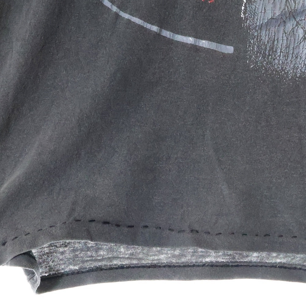 VINTAGE(ヴィンテージ) 80S VINTAGE SLAYER LIVE UNDEAD ライブ アンデッド 両面プリント クルーネック半袖Tシャツ カットソー チャコールグレー