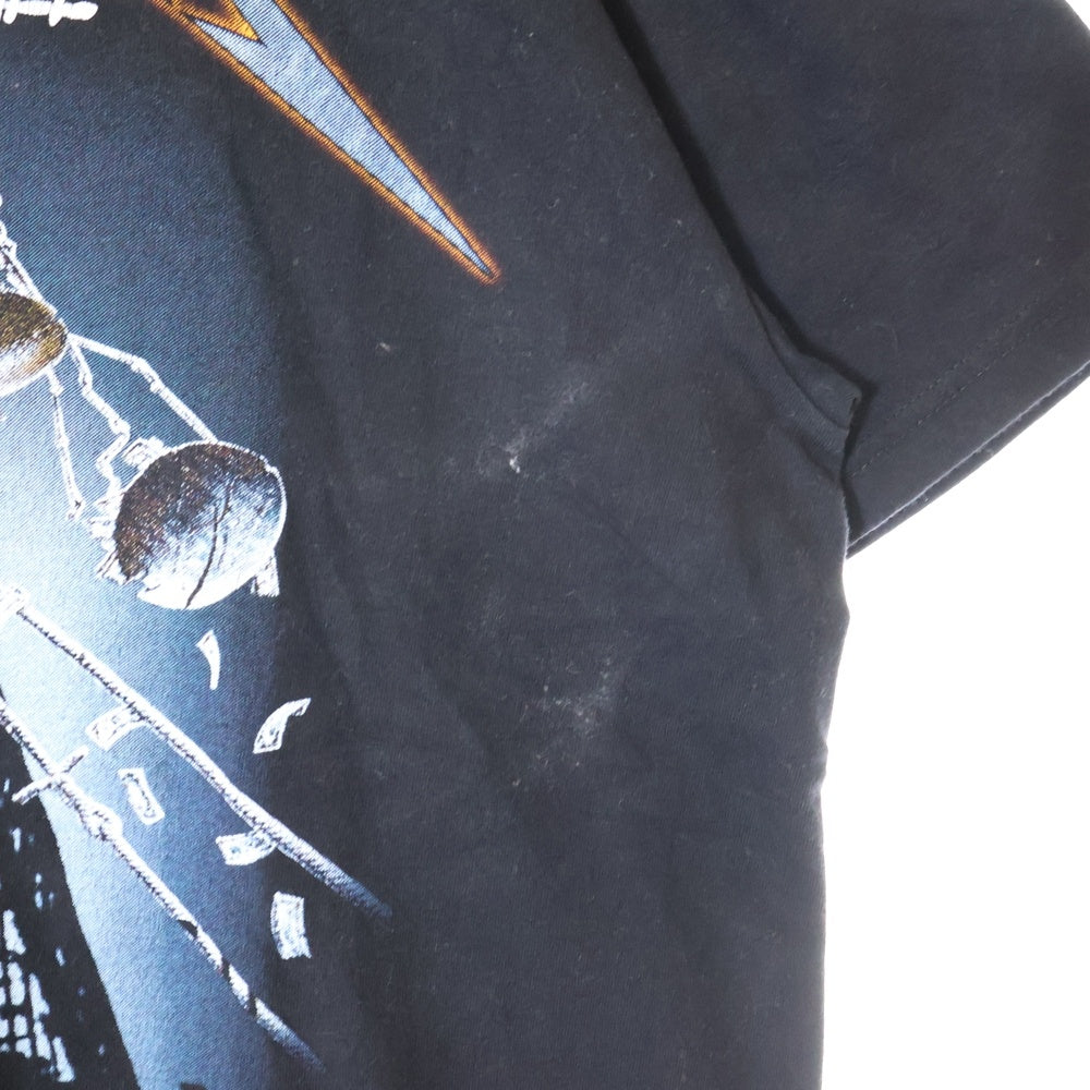 VINTAGE(ヴィンテージ) VITAGE METALLICA メタリカ リメイク ドッキング 両面プリント クルーネック半袖Tシャツ カットソー ブラック