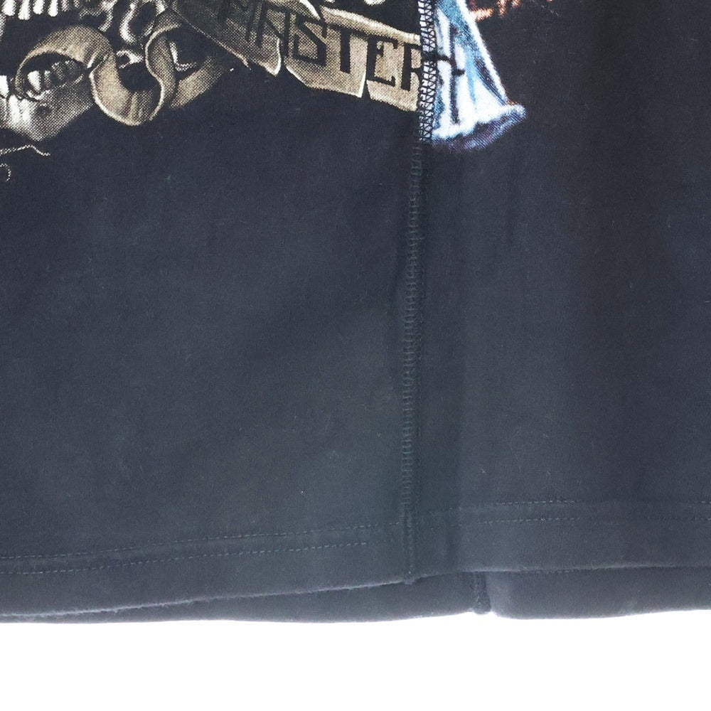 VINTAGE(ヴィンテージ) VITAGE METALLICA メタリカ リメイク ドッキング 両面プリント クルーネック半袖Tシャツ カットソー ブラック