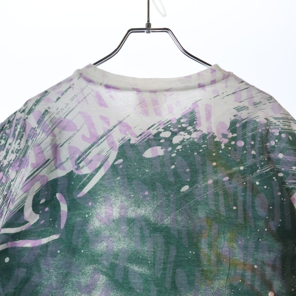 VINTAGE(ヴィンテージ) 90S VINTAGE JIMI HENDRIX HANES ジミヘンドリックス ジミヘン ヘインズボディ 総柄クルーネック 半袖Tシャツ カットソー マルチ