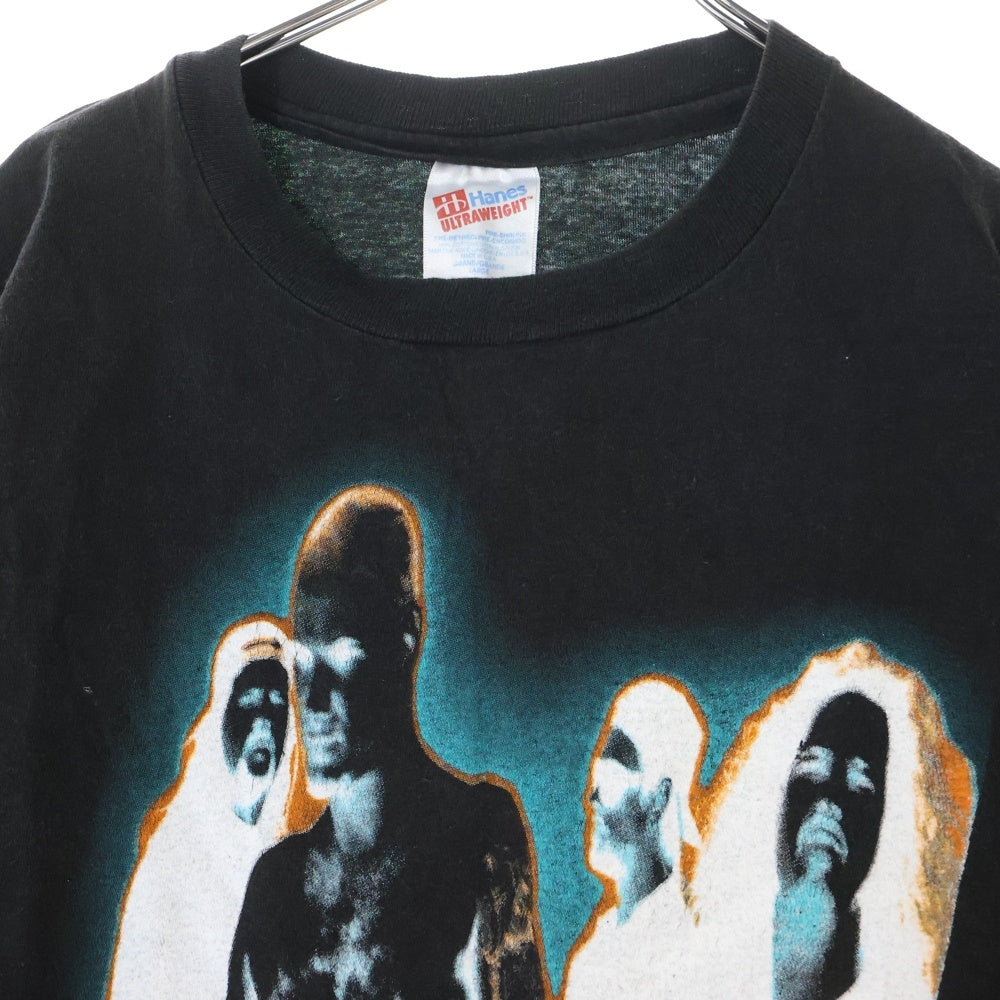 VINTAGE(ヴィンテージ) 90S VINTAGE PANTERA THE GOOD THE BAD AND THE VULGAR パンテラ 両面プリント クルーネック半袖Tシャツ カットソー ブラック