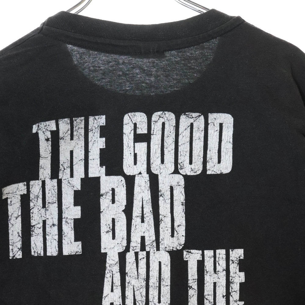 VINTAGE(ヴィンテージ) 90S VINTAGE PANTERA THE GOOD THE BAD AND THE VULGAR パンテラ 両面プリント クルーネック半袖Tシャツ カットソー ブラック