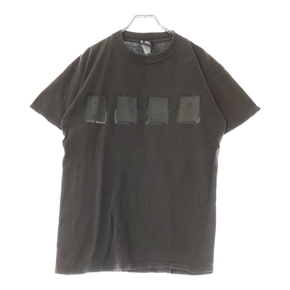 VINTAGE(ヴィンテージ) 90S VINTAGE STAIND ステインド 両面プリント クルーネック半袖Tシャツ カットソー チャコールグレー