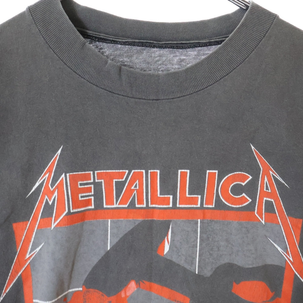 VINTAGE(ヴィンテージ) 90S VINTAGE METALLICA KILL'EM ALL ヴィンテージ メタリカ キル エム オール 両面プリント クルーネック半袖Tシャツ カットソー チャコールグレー