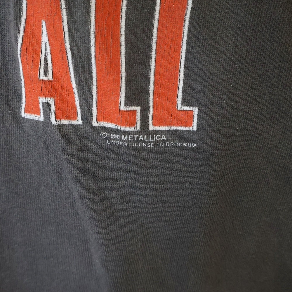 VINTAGE(ヴィンテージ) 90S VINTAGE METALLICA KILL'EM ALL ヴィンテージ メタリカ キル エム オール 両面プリント クルーネック半袖Tシャツ カットソー チャコールグレー