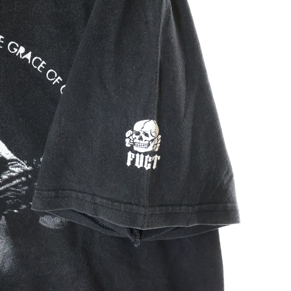 VINTAGE(ヴィンテージ) 90S VINTAGE FUCT JOHNNY CASH ファクト ジョニーキャッシュ フロントプリント クルーネック半袖Tシャツ カットソー ブラック