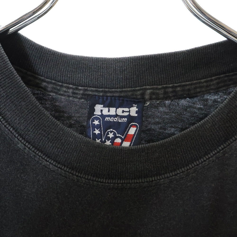 VINTAGE(ヴィンテージ) 90S VINTAGE FUCT JOHNNY CASH ファクト ジョニーキャッシュ フロントプリント クルーネック半袖Tシャツ カットソー ブラック