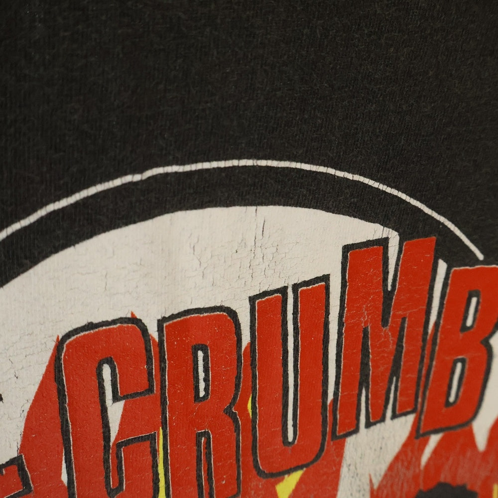 VINTAGE(ヴィンテージ) 00S VINTAGE THE CRUMBS LOOKOUT RECORDS ヴィンテージ ザ クラムズ ルックアウト レコード 両面プリント クルーネック半袖Tシャツ カットソー チャコールグレー