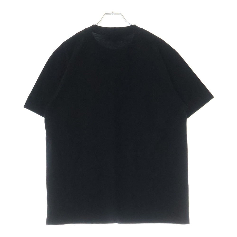 NO BRAND(ノーブランド) 墓場の画廊 DEVILMAN デビルマン メタル 50周年 フロントプリント クルーネック半袖Tシャツ カットソー ブラック