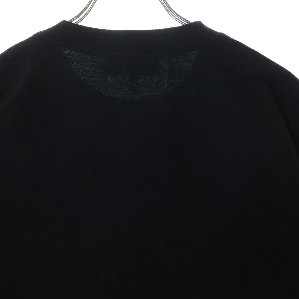 NO BRAND(ノーブランド) 墓場の画廊 DEVILMAN デビルマン メタル 50周年 フロントプリント クルーネック半袖Tシャツ カットソー ブラック