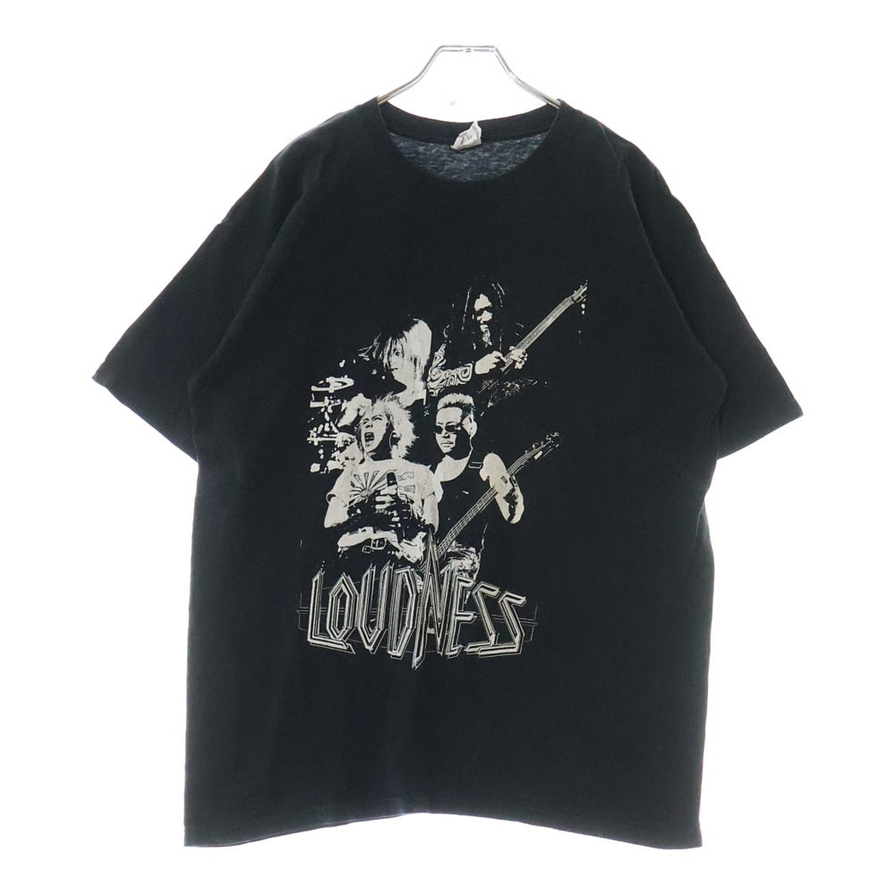 VINTAGE(ヴィンテージ) 00S LOUDNESS DEVIL KIDS BIRTH 20TH 2001 ヴィンテージ ラウドネス デビル キッズ バース 20周年 両面プリント クルーネック半袖Tシャツ カットソー ブラック