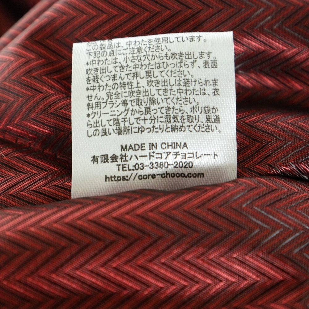 HARDCORE CHOCOLATE(ハードコアチョコレート) 23AW M-51 ロゴパッチ キルティングライナー ファー付きフーディ モッズコート カーキ HGCC2091