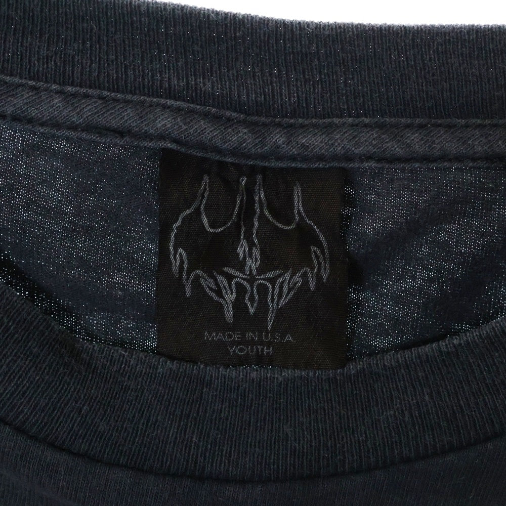 VINTAGE(ヴィンテージ) 90S DEVILMAN MORE THAN DEMON ヴィンテージ デビルマン モア ザン デーモン 両面プリント クルーネック半袖Tシャツ カットソー チャコールグレー