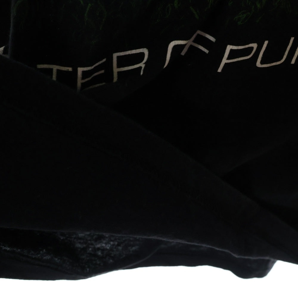 NO BRAND(ノーブランド) METALLICA MASTER OF PUPPETS メタリカ マスターオブパペッツ 両面プリント ロングスリーブ クルーネック長袖Tシャツ カットソー ブラック