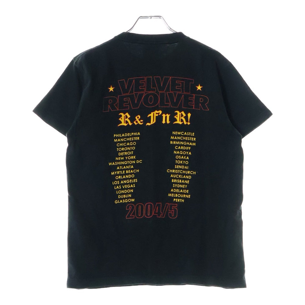 VINTAGE(ヴィンテージ) 00S VELVET REVOLVER ヴィンテージ ベルベット リボルバー ツアー 両面プリント クルーネック半袖Tシャツ カットソー ブラック