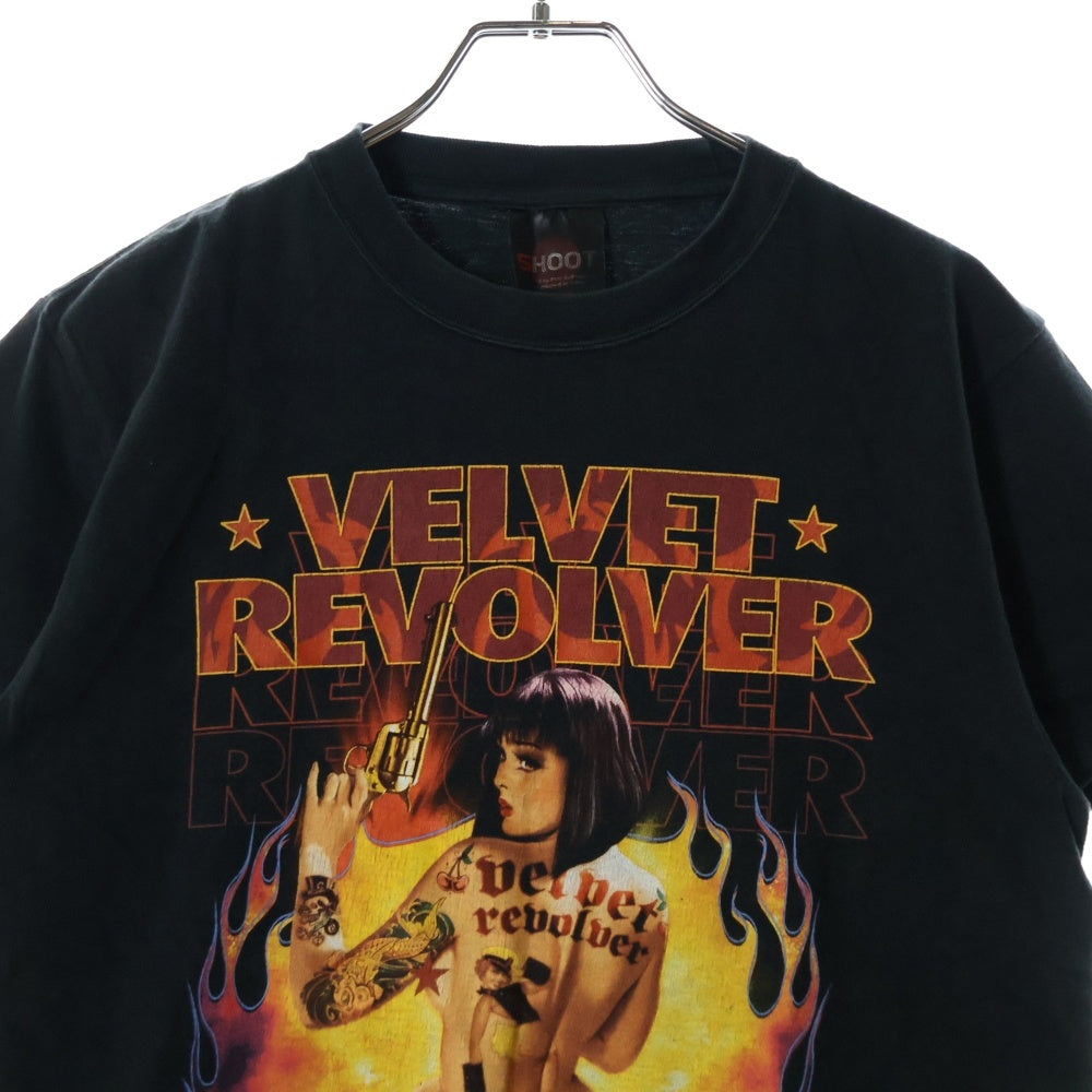 VINTAGE(ヴィンテージ) 00S VELVET REVOLVER ヴィンテージ ベルベット リボルバー ツアー 両面プリント クルーネック半袖Tシャツ カットソー ブラック