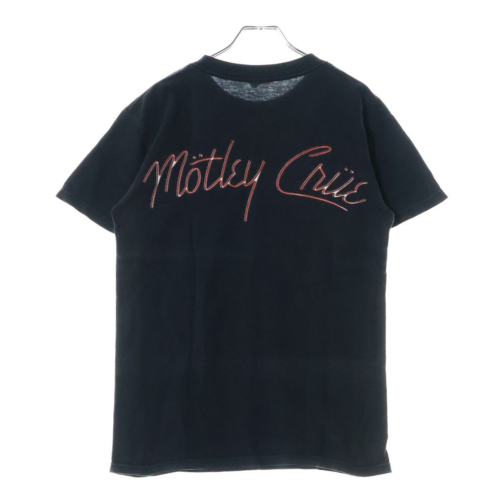 VINTAGE(ヴィンテージ) 00S MOTLEY CRUE GIRLS GIRLS GIRLS 2001 モトリー クルー ガールズ ガールズ ガールズ 両面プリント クルーネック半袖Tシャツ カットソー チャコールグレー