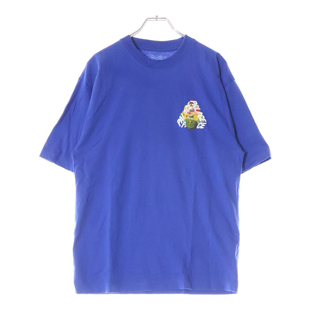 Palace Skateboards(パレススケートボーズ) 24AW P-3 PUNCH T-SHIRT ロゴプリント クルーネック 半袖Tシャツ カットソー ブルー