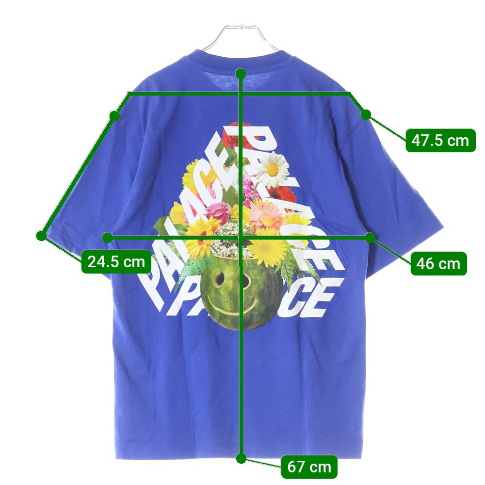 Palace Skateboards(パレススケートボーズ) 24AW P-3 PUNCH T-SHIRT ロゴプリント クルーネック 半袖Tシャツ カットソー ブルー