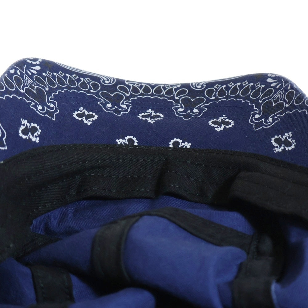 SUPREME(シュプリーム) 21SS Bandana Camp Cap ボックスロゴ バンダナ キャンプキャップ 帽子 ネイビー