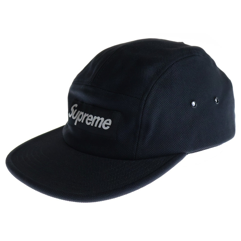 SUPREME(シュプリーム) 19AW Ballistic Nylon Camp Cap ボックスロゴ バリスティック ナイロン キャンプキャップ 帽子 ブラック