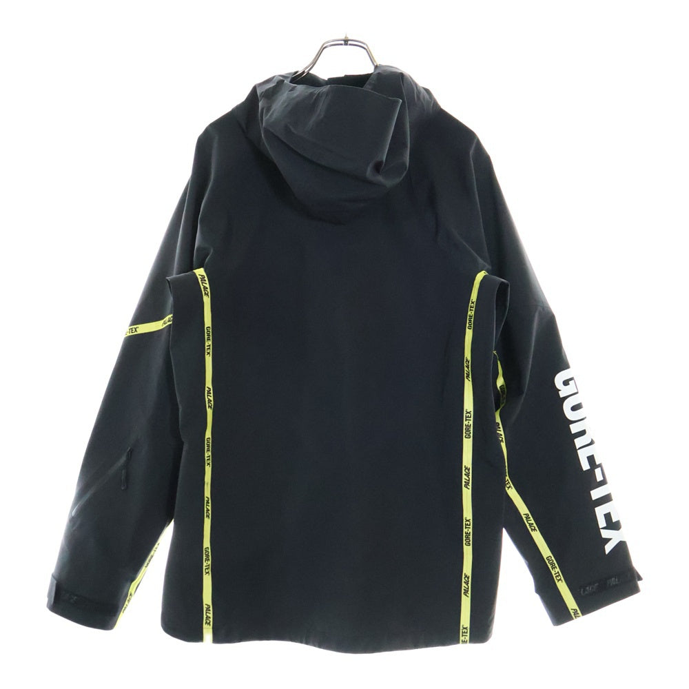 Palace Skateboards(パレススケートボーズ) 17AW PALEX GORE-TEX JACKET ロゴプリント ゴアテックス フーデッドナイロンジャケット ブラック