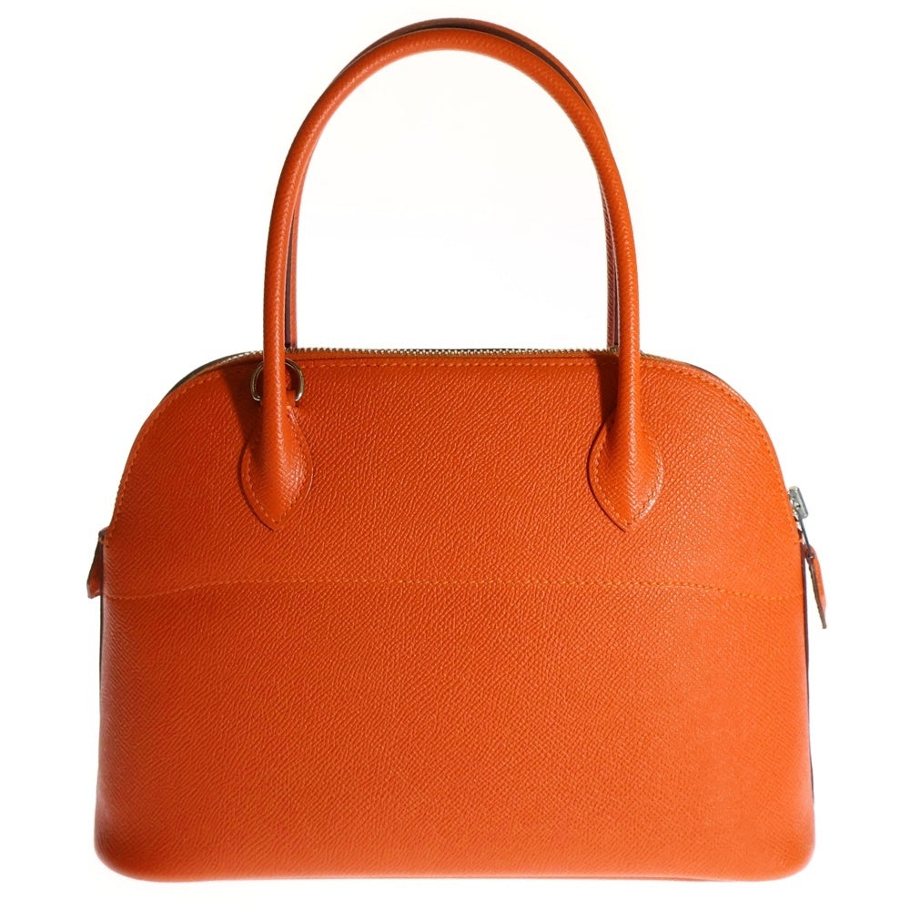 HERMES(エルメス) ボリード27 ヴォーエプソン 2Way レザー ハンドバッグ オレンジ T刻印 シルバー金具 レディース