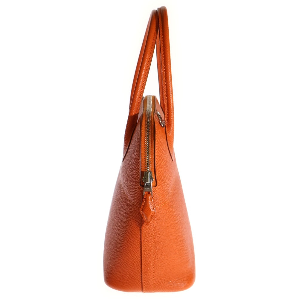 HERMES(エルメス) ボリード27 ヴォーエプソン 2Way レザー ハンドバッグ オレンジ T刻印 シルバー金具 レディース