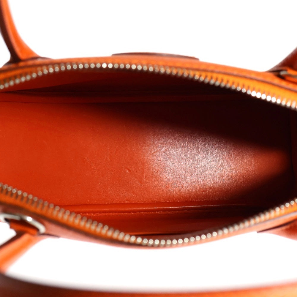 HERMES(エルメス) ボリード27 ヴォーエプソン 2Way レザー ハンドバッグ オレンジ T刻印 シルバー金具 レディース