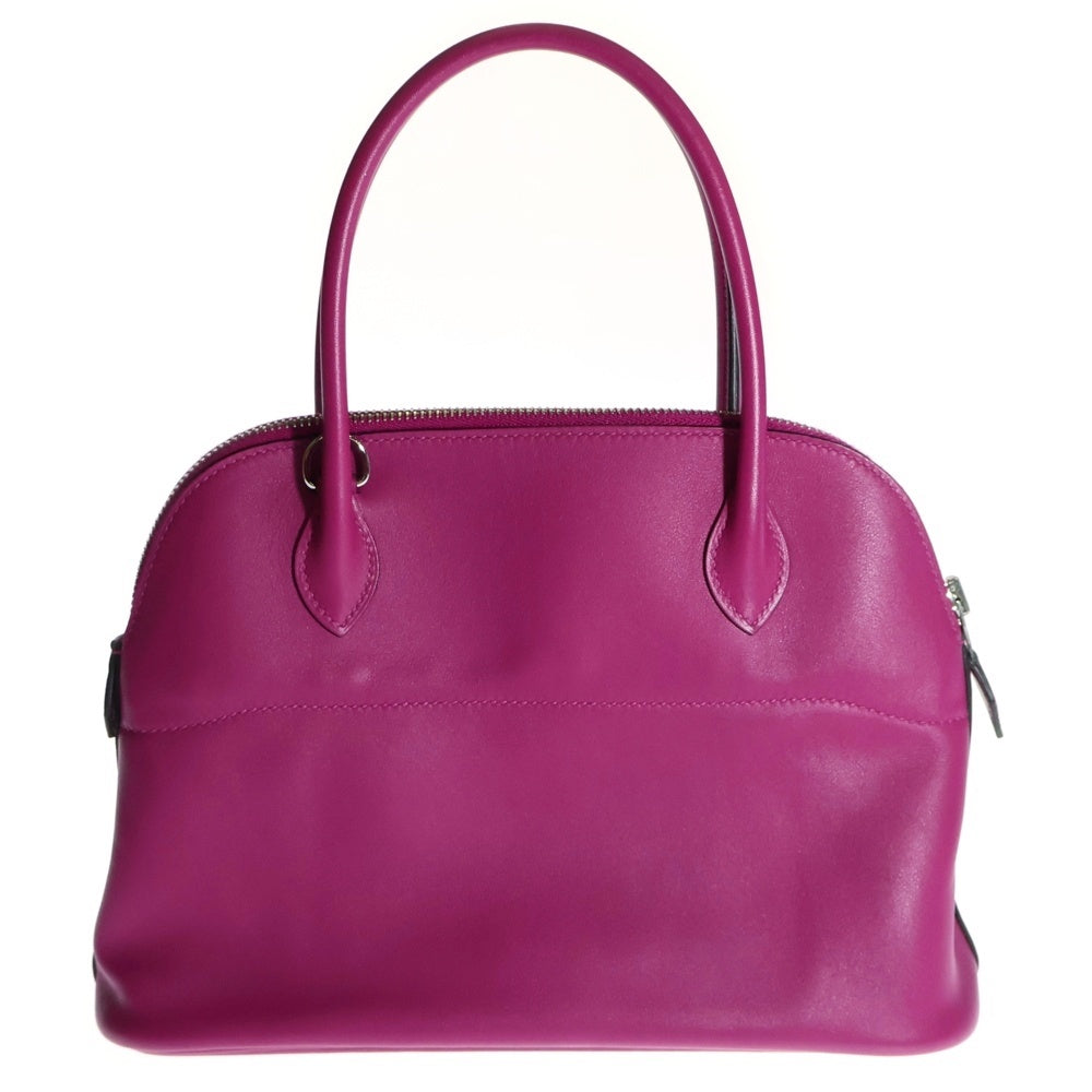 HERMES(エルメス) ボリード27 ローズパープル ヴォースイフト 2Way レザー ハンドバッグ パープル C刻印 シルバー金具 レディース