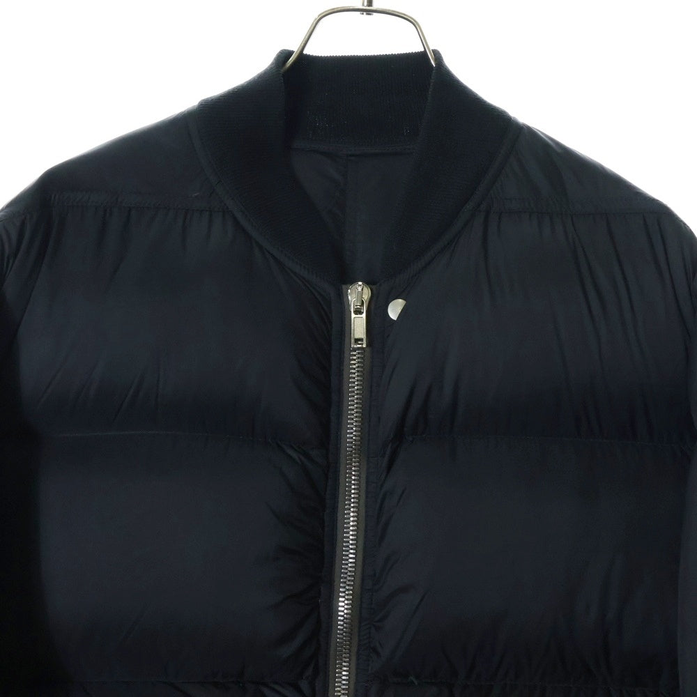 Rick Owens(リックオウエンス) 21AW GETHSEMANE FLIGHT JACKET ゲッセマネ期 フライトダウンジャケット ブラック RU02A5788-NZD3