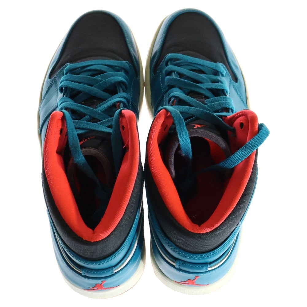 NIKE(ナイキ) 【観賞用 2014年製】 AIR JORDAN 1 MID TROPICAL TEAL エアジョーダン1 トロピカルティール ハイカットスニーカー ブルー US10.5/28.5cm 554724-308