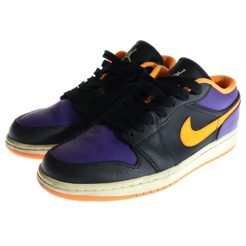 NIKE(ナイキ) 【観賞用 2013年製】 AIR JORDAN 1 LOW PHOENIX SUN エアジョーダン1 フェニックスサン ローカットスニーカー ブラック/パープル/オレンジ US9/27cm 553558-038