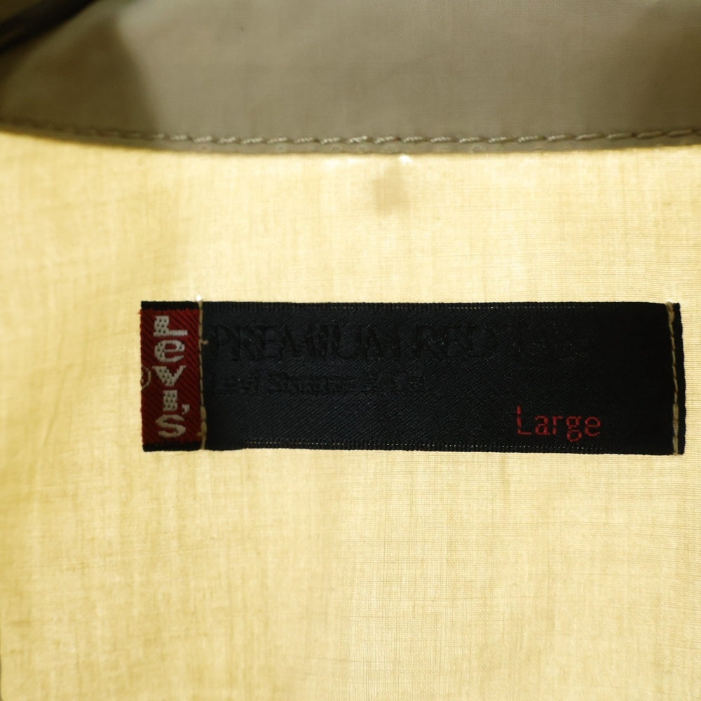 Levi's(リーバイス) 00s ダブルフラップポケット バックプリント コットン トラッカージャケット ベージュ 70599-63