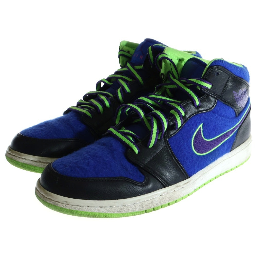 NIKE(ナイキ) 【観賞用 2013年製】AIR JORDAN 1 MID BEL AIR エアジョーダン1 ベルエア ミッドカットスニーカー ブルー/グリーン US10/28cm 633206-040