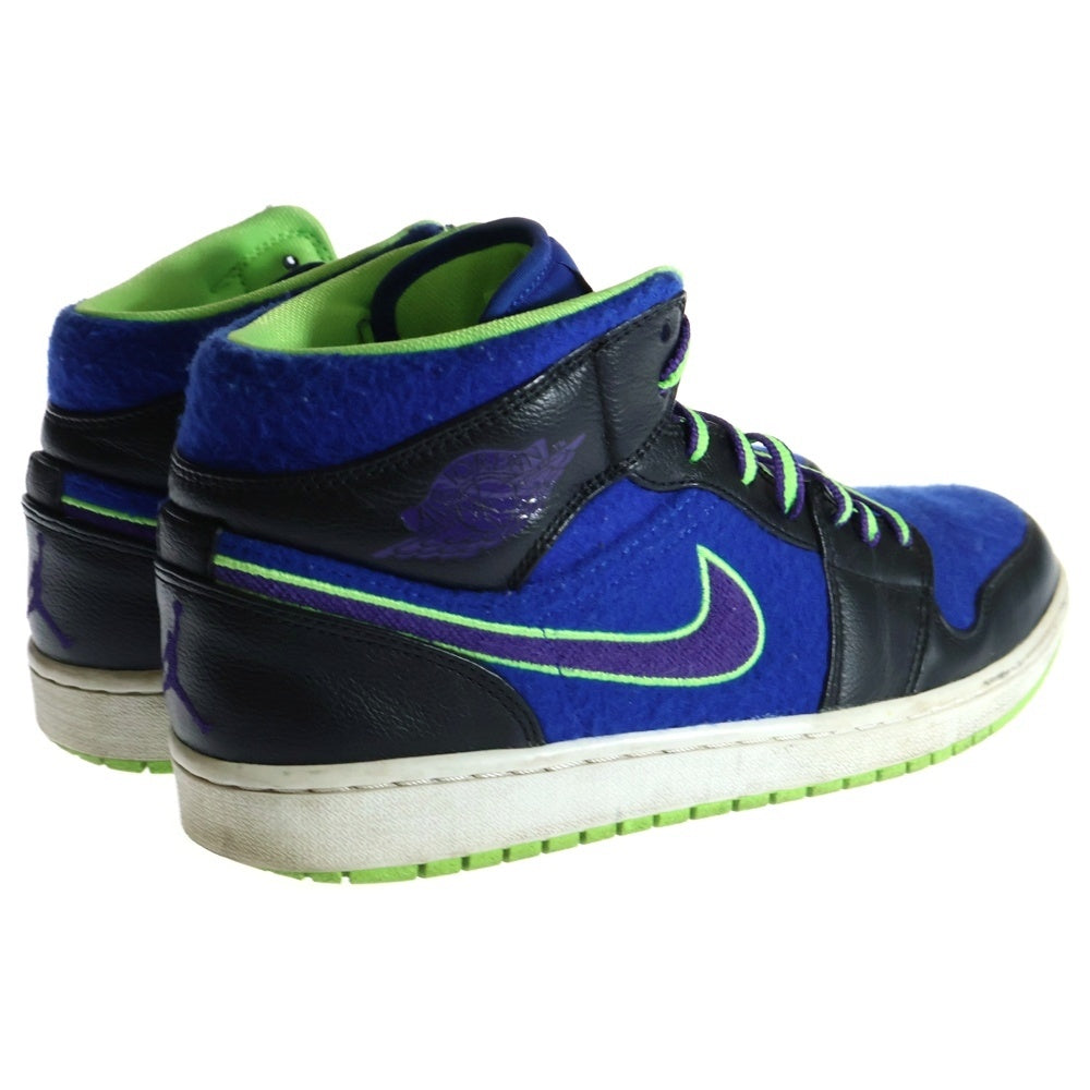 NIKE(ナイキ) 【観賞用 2013年製】AIR JORDAN 1 MID BEL AIR エアジョーダン1 ベルエア ミッドカットスニーカー ブルー/グリーン US10/28cm 633206-040