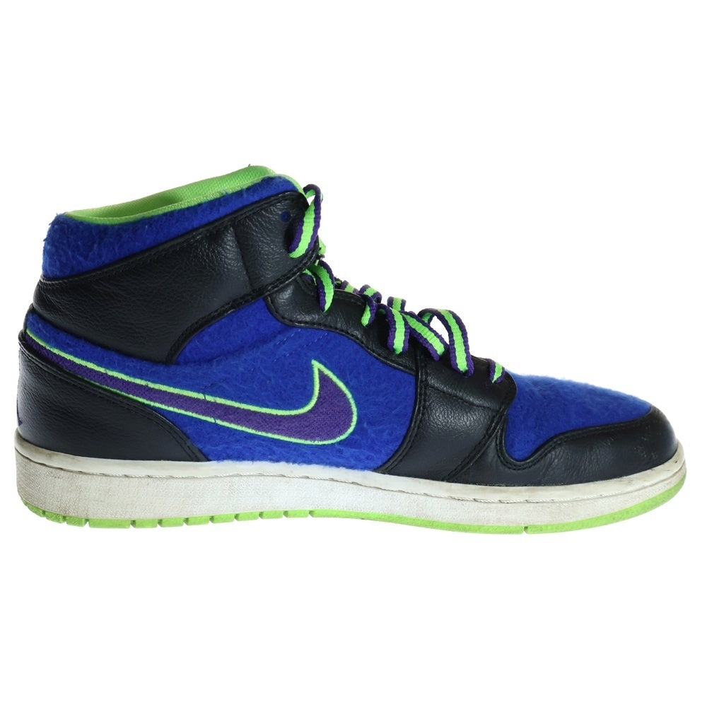 NIKE(ナイキ) 【観賞用 2013年製】AIR JORDAN 1 MID BEL AIR エアジョーダン1 ベルエア ミッドカットスニーカー ブルー/グリーン US10/28cm 633206-040