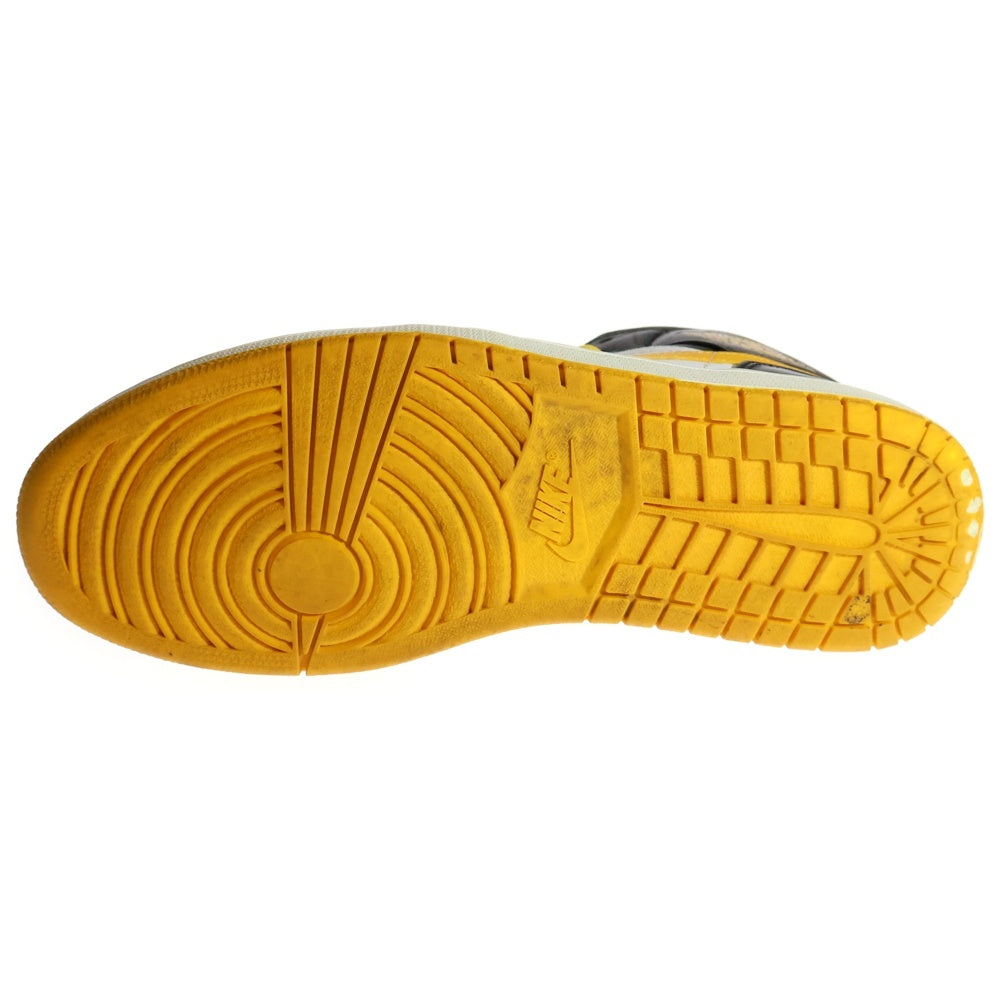NIKE(ナイキ) 【観賞用 2013年製】AIR JORDAN 1 RETRO MID SONICS エアジョーダン1 ソニックス ミッドカットスニーカー グリーン/イエロー US10.5/28.5cm 554724-307