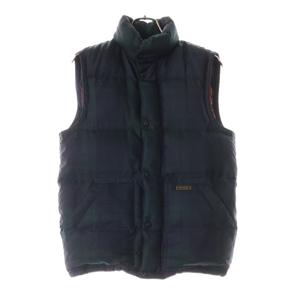 POLO RALPH LAUREN(ポロラルフローレン) チェック ポリエステル ダウン ジャケット グリーン/ネイビー 1440404BDNV