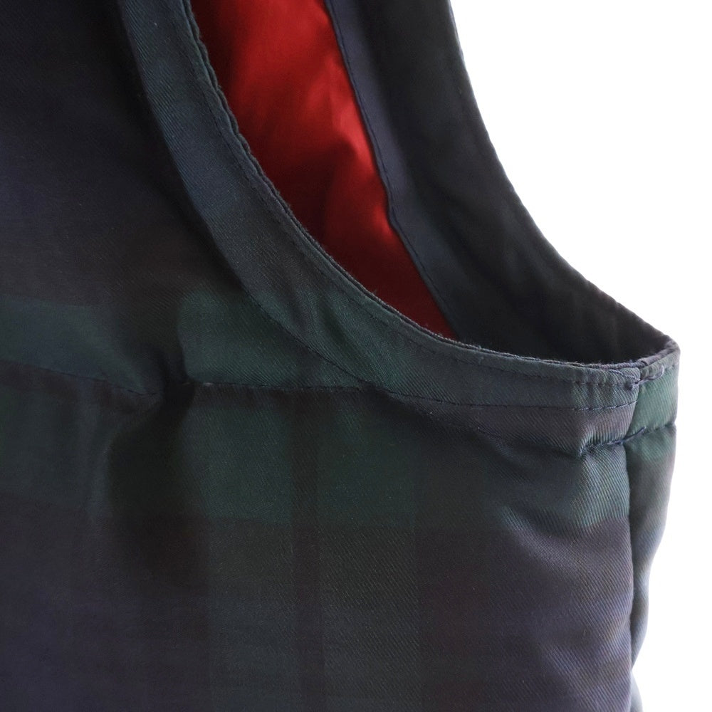 POLO RALPH LAUREN(ポロラルフローレン) チェック ポリエステル ダウン ジャケット グリーン/ネイビー 1440404BDNV