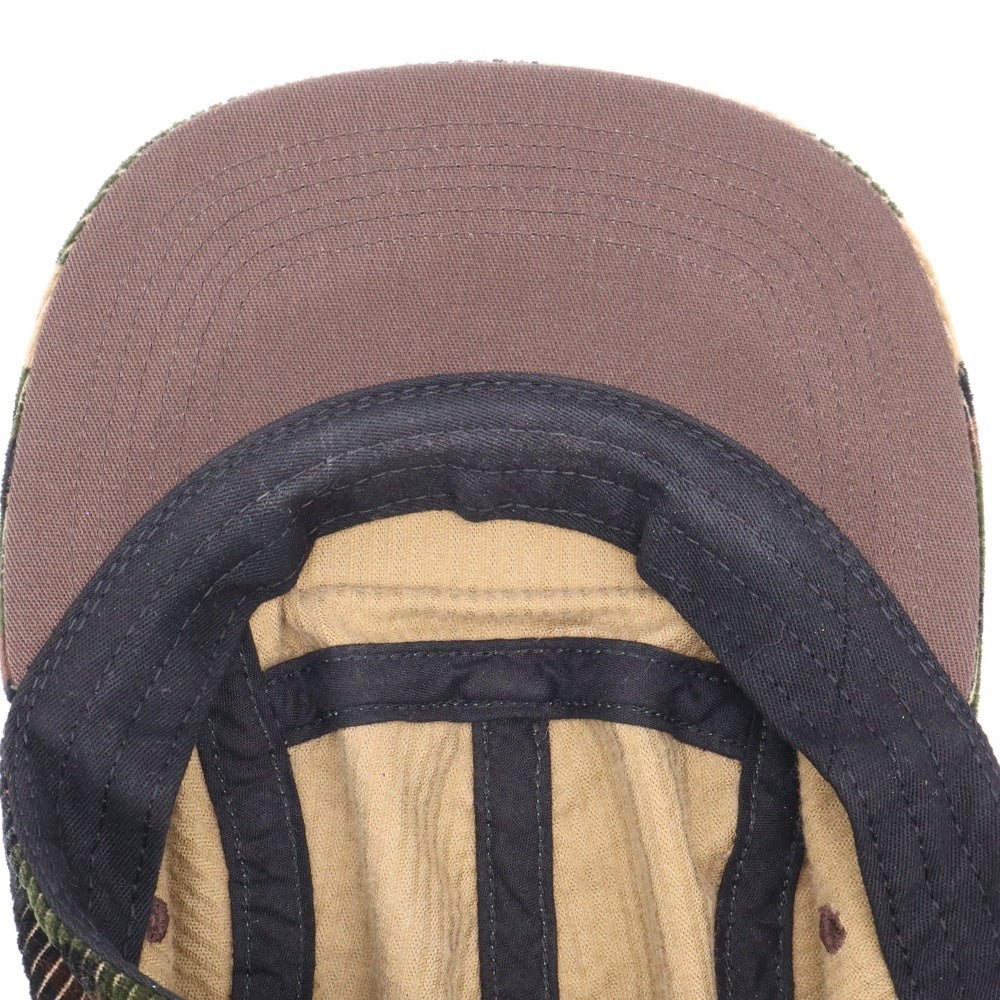 SUPREME(シュプリーム) 19AW Camo Corduroy Camp Cap カモフラ コーデュロイ ボックスロゴ キャップキャップ 帽子 カーキ/ブラウン