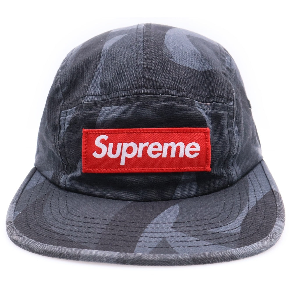 SUPREME(シュプリーム) 19AW Military Camp Cap ミリタリー ボックスロゴ キャンプキャップ 帽子 ブラック
