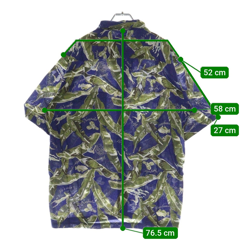 PATAGONIA(パタゴニア) 1999年製 バナナリーフ柄 アロハシャツ 半袖シャツ パタロハ ブルー