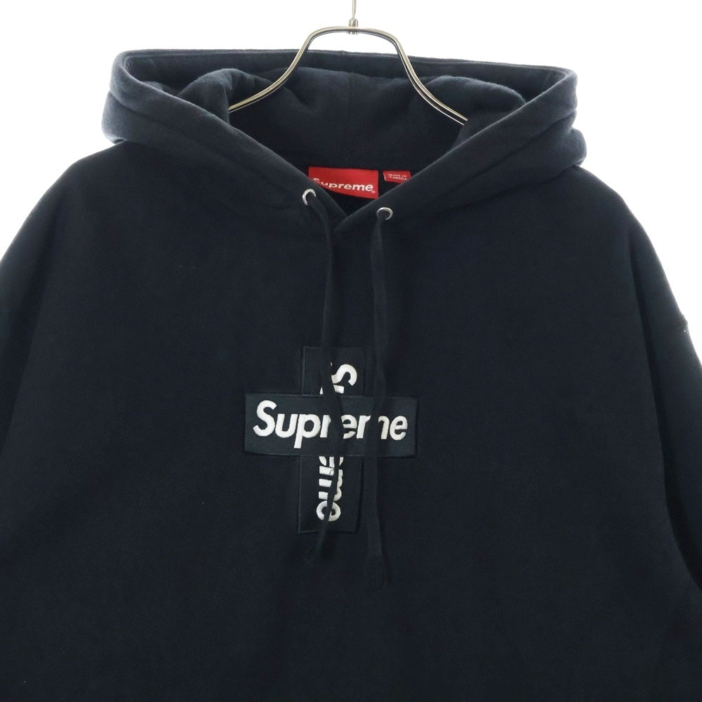SUPREME(シュプリーム) 20AW Cross Box Logo Hooded Sweatshirt クロス ボックス ロゴ フーデッド スウェットシャツ プルオーバーパーカー ブラック