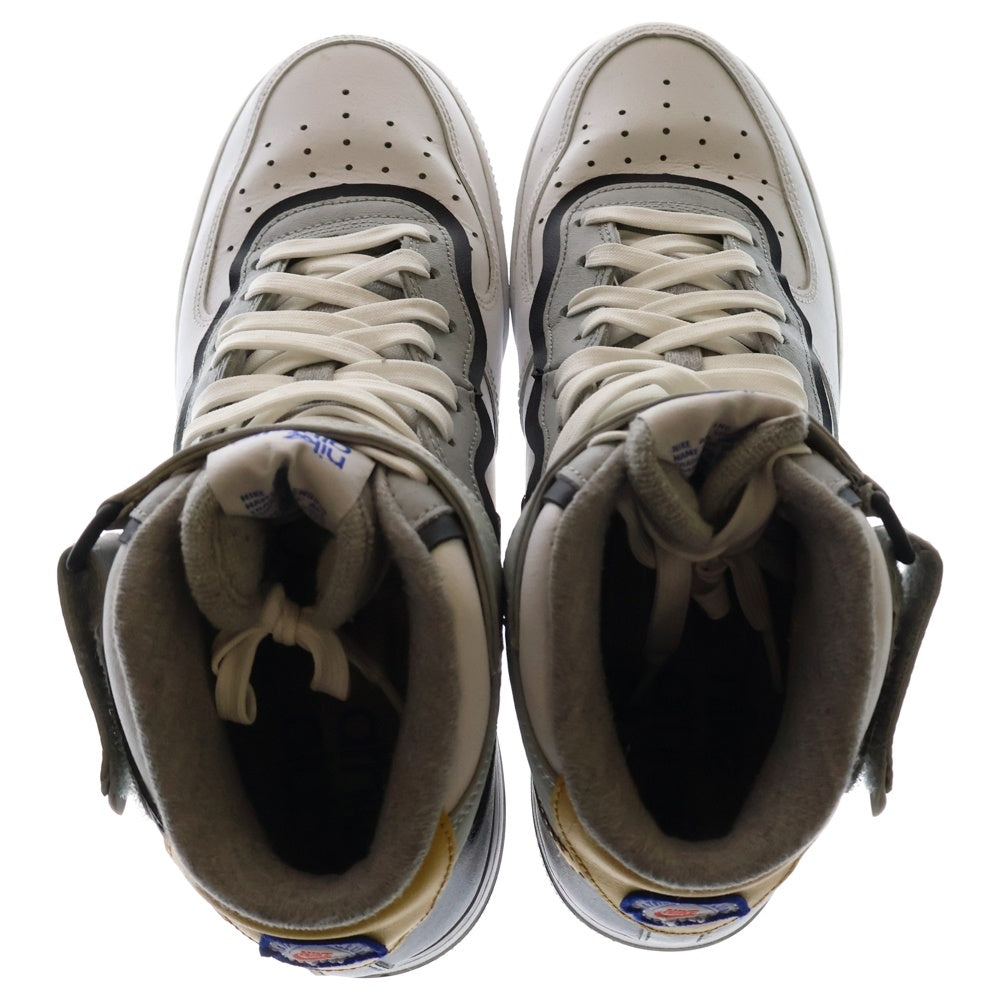 NIKE(ナイキ) AIR FORCE 1 MID 07 LV8 DARK SULFUR エアフォースワン ミッドカットスニーカー ホワイト US8.5/26.5cm DH7451-101
