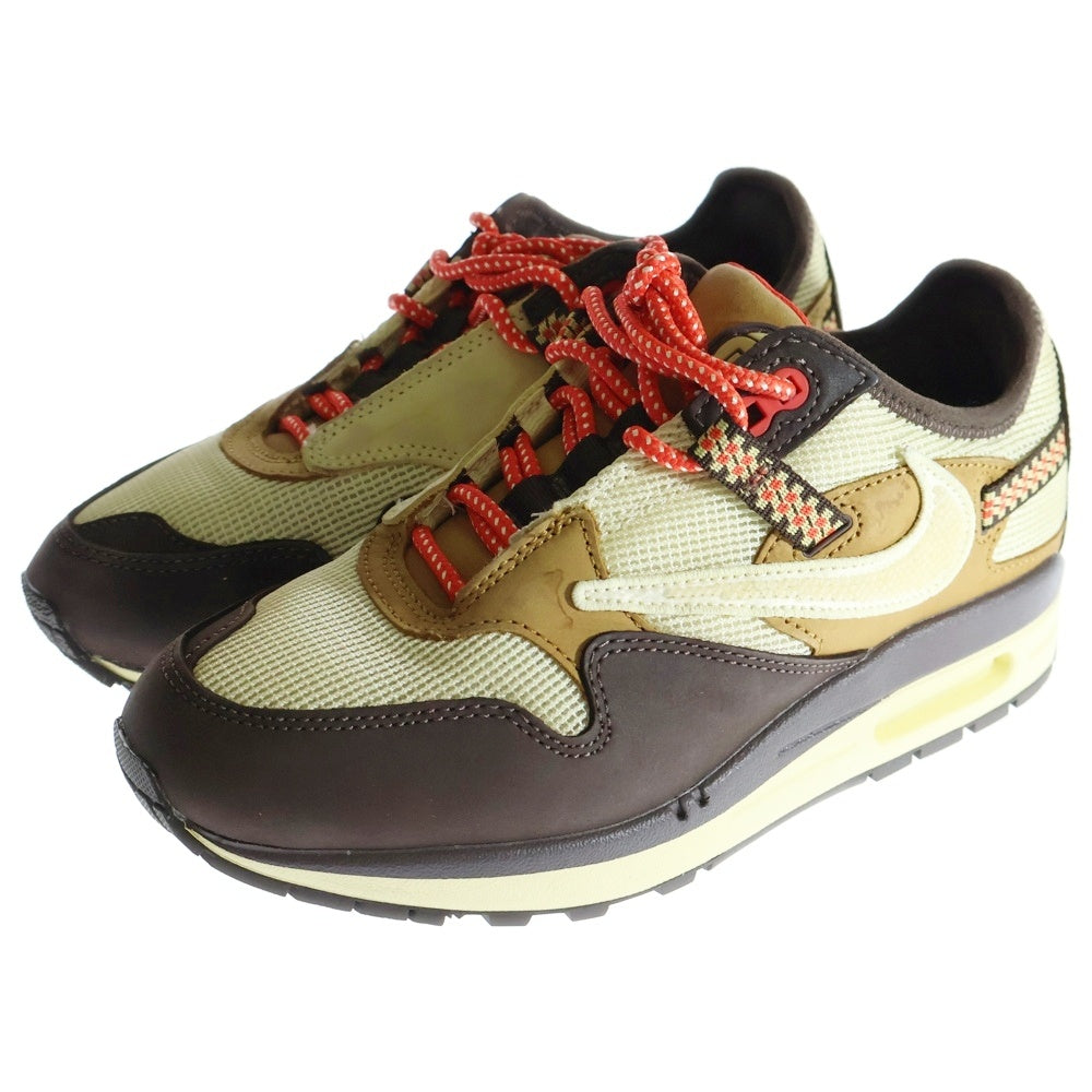 NIKE(ナイキ) ×TRAVIS SCOTT AIR MAX 1 CACTUS BROWN トラヴィススコット エアマックス 1 カクタス ローカットスニーカー マルチ US5/23cm DO9392-200